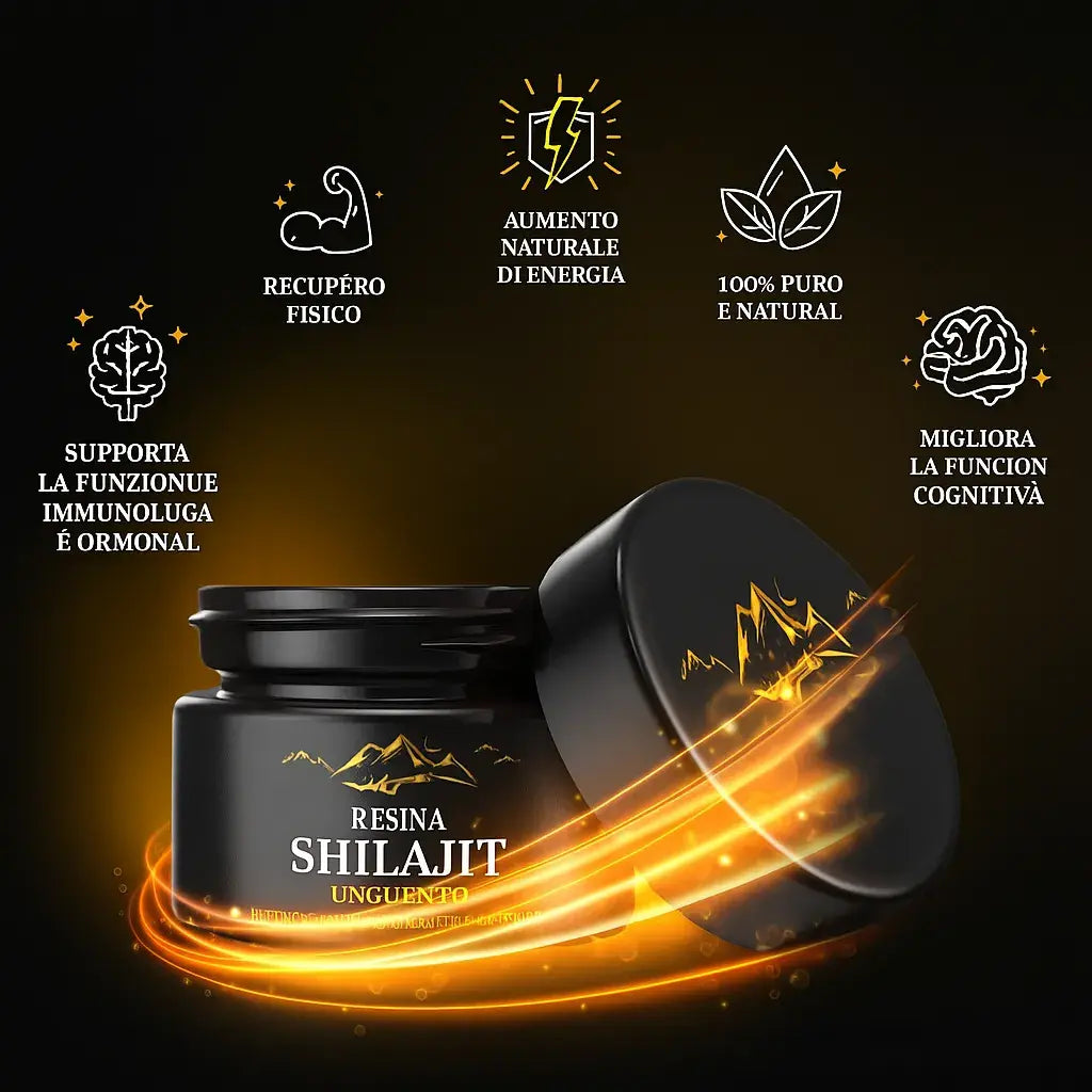 100% Shilajit Puro 💎 Fonte di Energia Vitale Dell'Himalaya